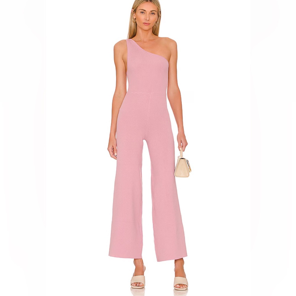 Free people beach, ribbed, one shoulder jumpsuit, extra small